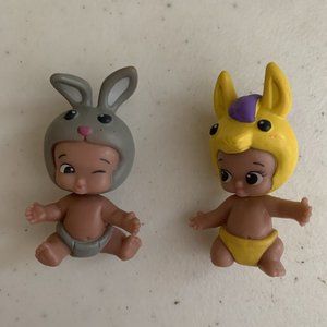 Twozies Baby Figures Lot of‎ 2 Moose Toys